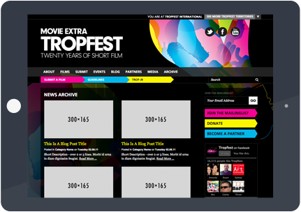 Tropfest on an iPad